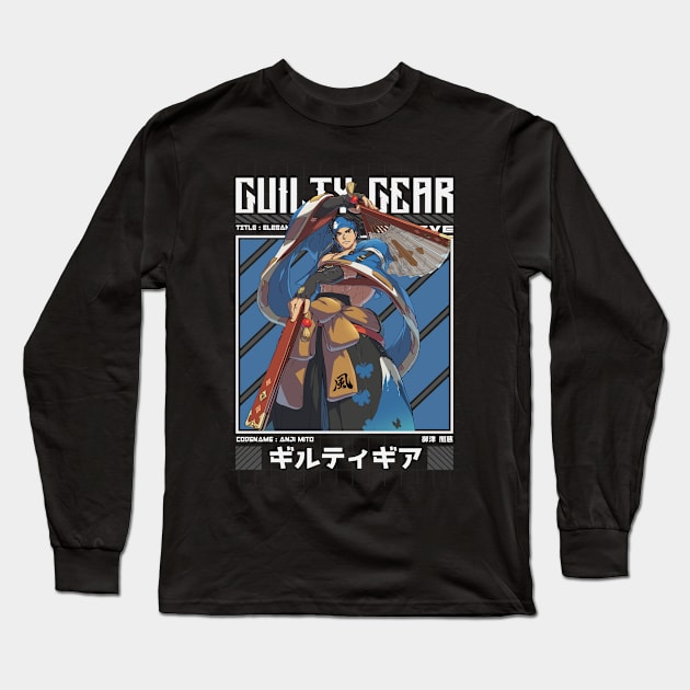 Anji Mito - Guilty Gear Strive Long Sleeve T-Shirt by Arestration